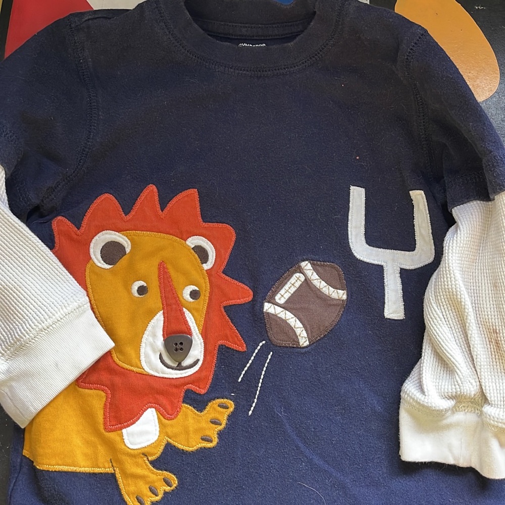 Gymboree Football Lion Long Sleeve T-Shirt
